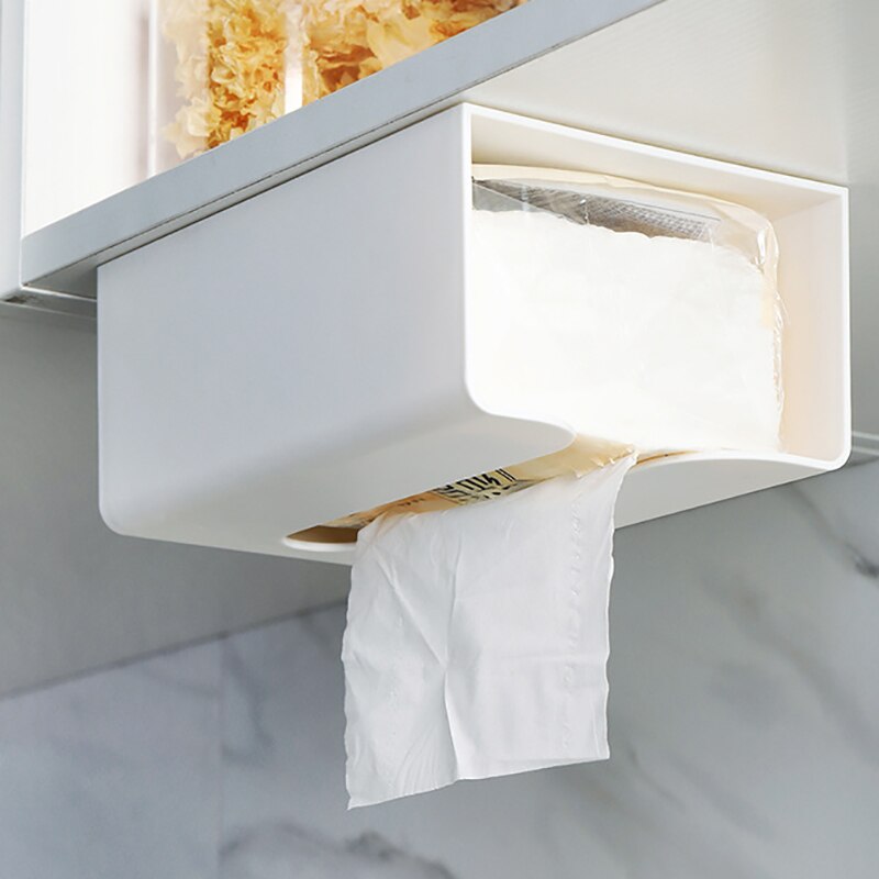 Huis Keuken Badkamer Tissue Doos Papier Houder Draagbare Toiletrolhouder Wall Mounted Organizer Case