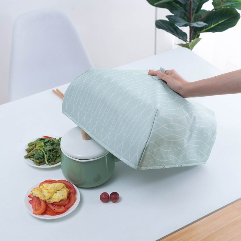 Foldable Food Cover Dish Cover Kitchen Meal Aluminum Film Insulation Cover Table Dust Cover S/L size Xia Yeyu