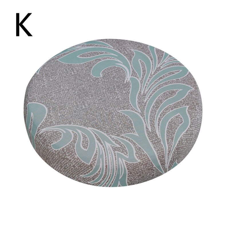 Hoge kwaliteit ronde stoelhoes barkrukhoes elastische zittinghoes thuis stoelhoes ronde stoel barkruk bloemenprint: K