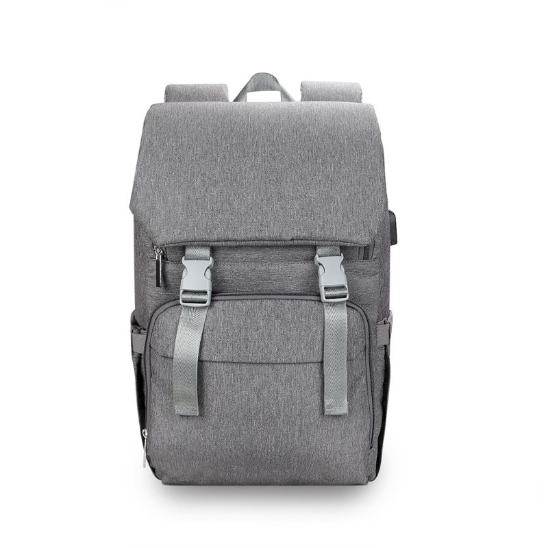 Baby Diaper Backback Large Capacity Mummy Nappy Bag Multifunctional Daypack with USB Charging Port Changing Pad Stroller: 3TT904185-GY