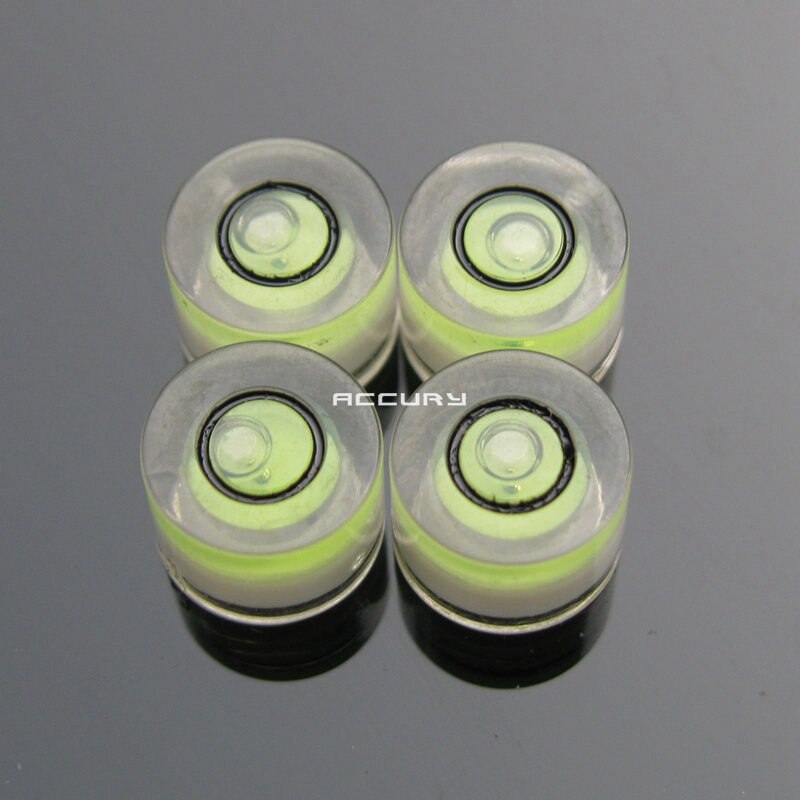 Inclinómetro de nivel de burbuja de precisión, 100 piezas, 8x5,5mm, medidor de nivel de agua, instrumento de medición de nivel