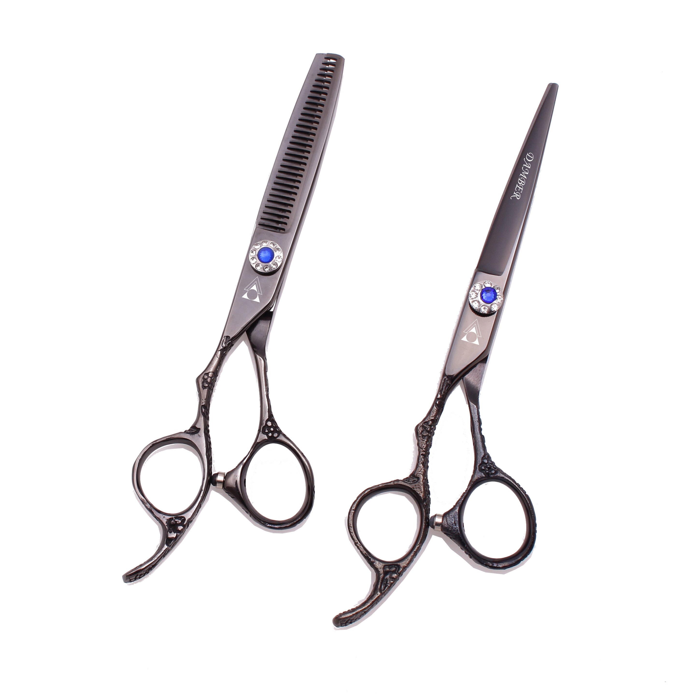 5.5 6.0 Barber Scissors Left Handed Hair Scissors 440C Japan Hairdressing Scissor Thinning Shears Hairdresser 8002#