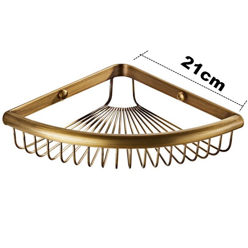 Brass Antique Hardware Set Toilet Paper Holder Soap Holder Towel Rack Paper Towel Holder Bathroom Shelf Robe Hook: Corner shelf