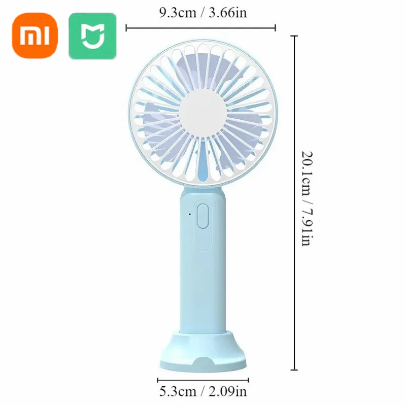 Xiaomi Mini draagbare ventilator Office Desktop Multifunctionele elektrische ventilator met opvouwbare kop USB Mini draagbare coole zakventilator met hoge wind: Licht Geel