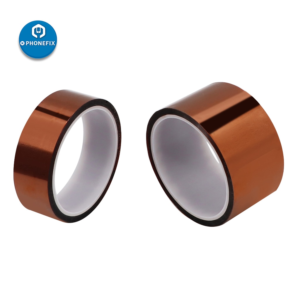 Phonefix 1cm 33m hoge temperatuur hitte bga-tape thermische isolatietape polyimide zelfklevende isolatietape mobiele telefoon reparatie