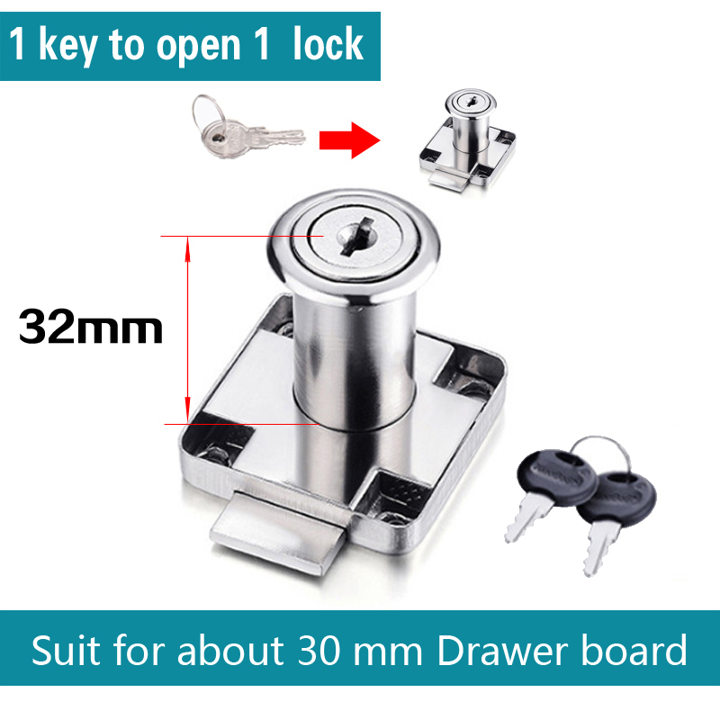 22/33/38 mm Garderobe Kastdeur Locker Bureau Brief Brievenbus Cam Sloten Hardware Lade Meubelslot Dezelfde Sleutel: Goud