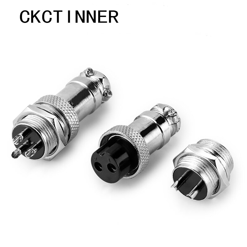 1 set GX12 / 2/3/4/5/6/7 Pin male + female 12mm 88-93 Circular aviation cable plug plastic connector