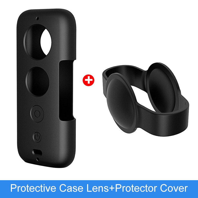 Waterproof housing shell for insta 360 one x, diving case, insta 360 diving protective cover for insta 360 one x camera accessories: Black 2 in 1