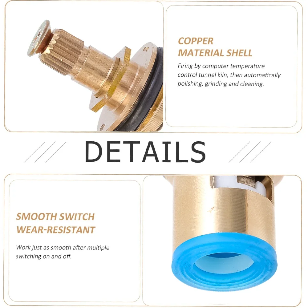 10/1pcs Faucet Valves Replacement Universal Tap Valve Brass Cartridge Faucet Inner Valve For Household Bathroom Kitchen Supplies