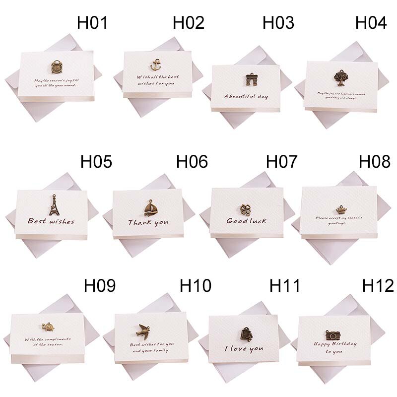 Carte de voeux avec enveloppe carte postale pour anniversaire noël saint valentin fête mariage décoration cartes postales merci cartes