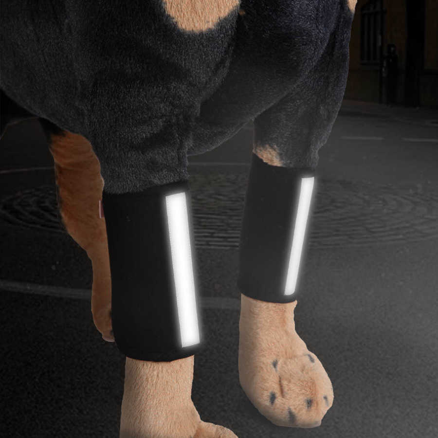 Hunde forbensbøjle kæledyrs knæbeskytter hundealbuebeskytter albuestøtte wrap hundeknæhalsbånd produkter kæledyrshund tilbehør