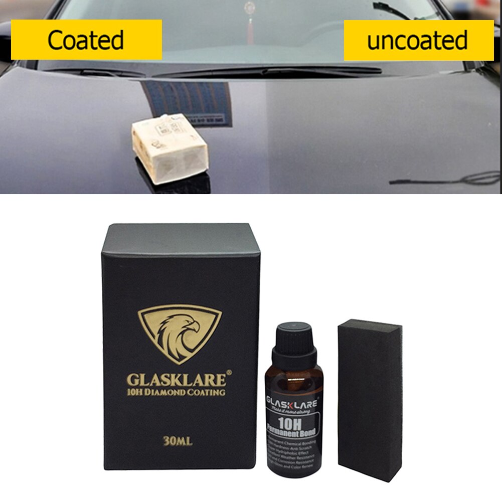 30ml 10h flydende keramisk vandtæt middel spray nano bil coating maling hydrofob coating miljø sæt