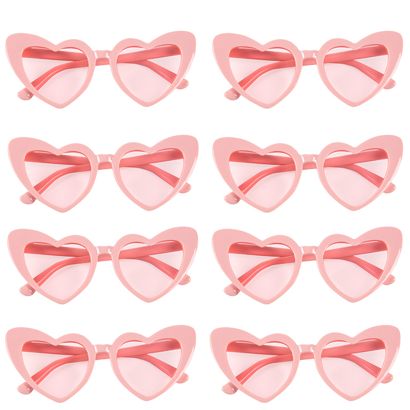 Gafas de sol de noche de gallina, gafas de sol de amor para despedida de soltera, de dama de honor, gafas con forma de corazón verde aguacate, suministros de boda para despedida de soltera