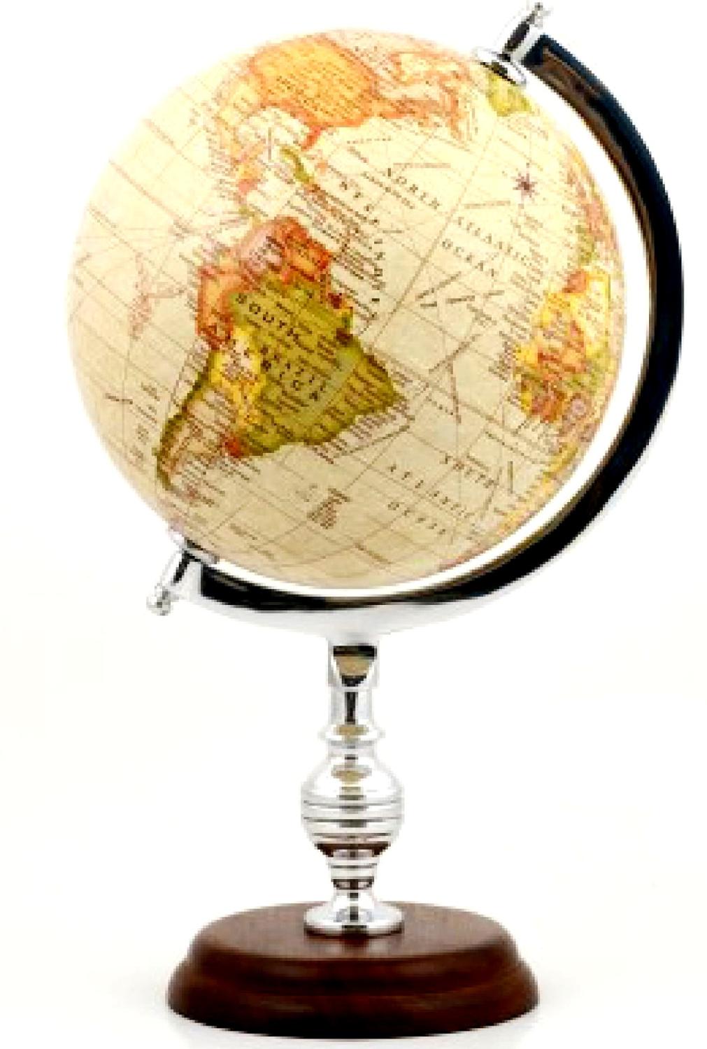 8 Inch Decoratieve Globe-Wereld Politieke Kaart Globe