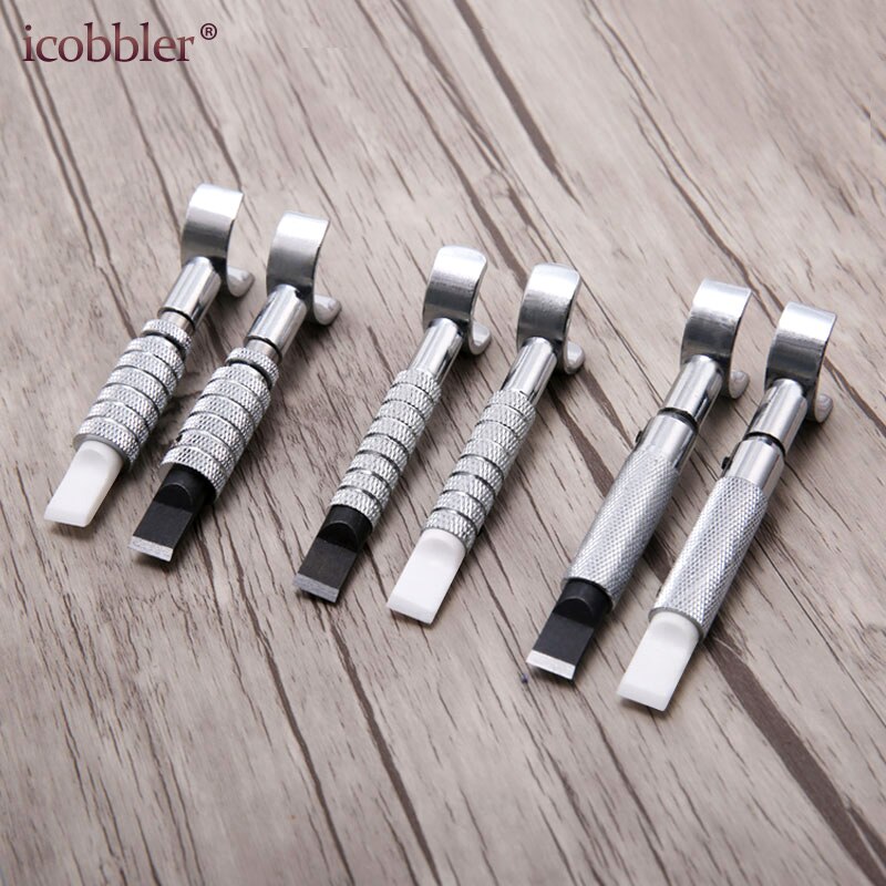 Leather Handwork Tool Rotary Swivel Knife Nicking Tool Ceramic Knife Head Perfect for Manual Leather with Extra Angle & Blades