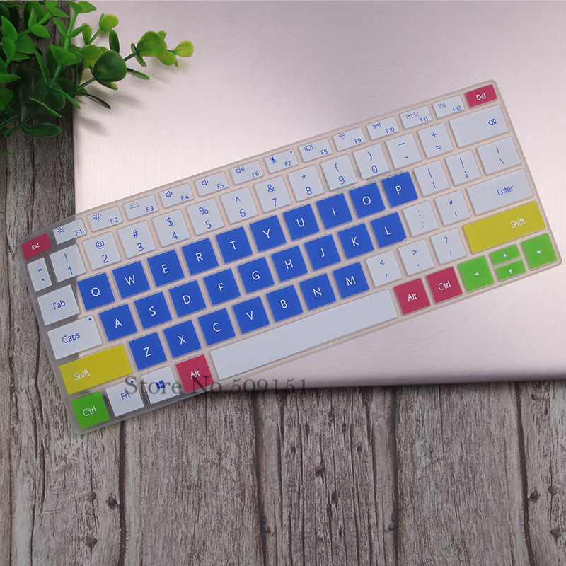 For Huawei MateBook D 14 inch (AMD) Notebook D14 14.0&#39;&#39; Silicone Laptop Keyboard Cover Skin Protector Dustproof Guard: Candy blue