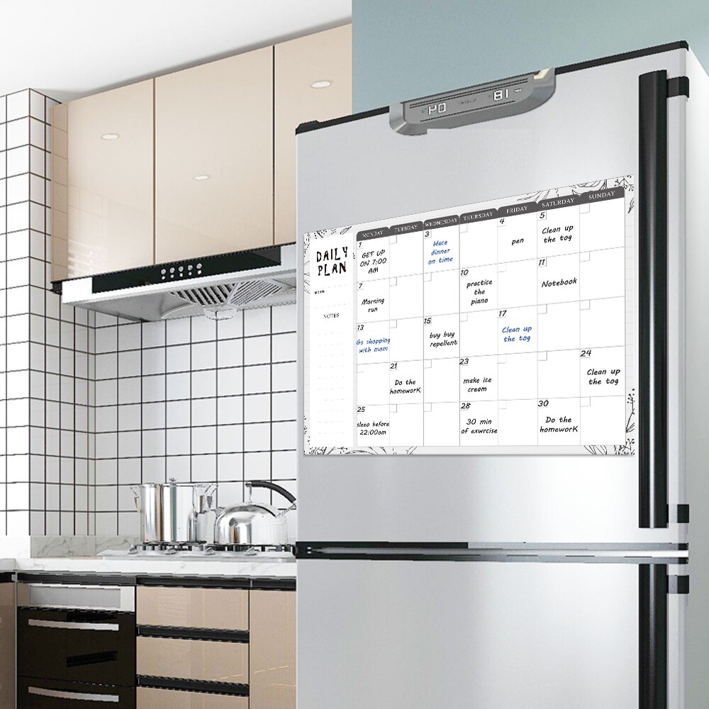 Magnetische freundlicher Kalender Täglichen Lernen Zeitplan Verantwortung diagramm Monatliche Planer Trocken Wischen freundlicher Schreiben Zeichnung Nachricht Bord