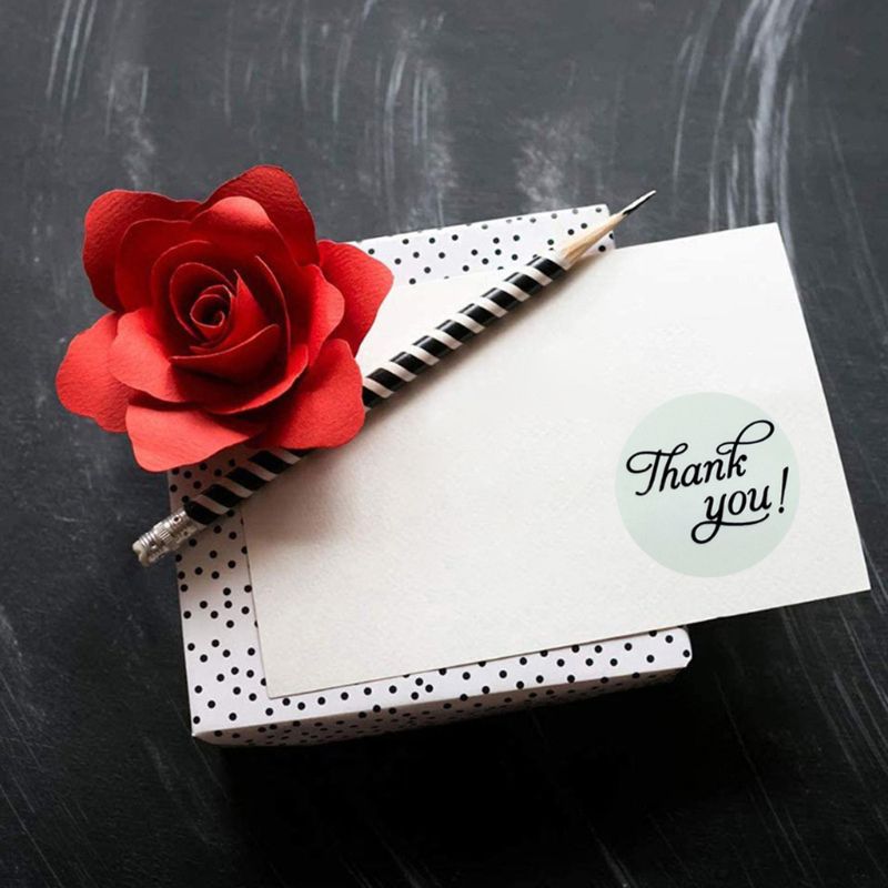 500 stuks bedankstickers zegellabel scrapbooking bakzakken bruiloftdecoratie  d0ja