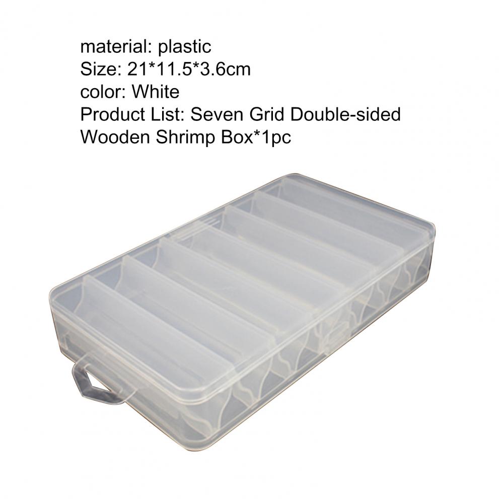 Fishing Tackle Box Double Sided 14 Compartments Sturdy Transparent Hard Plastic Lure Container for Lure fishing tackle box
