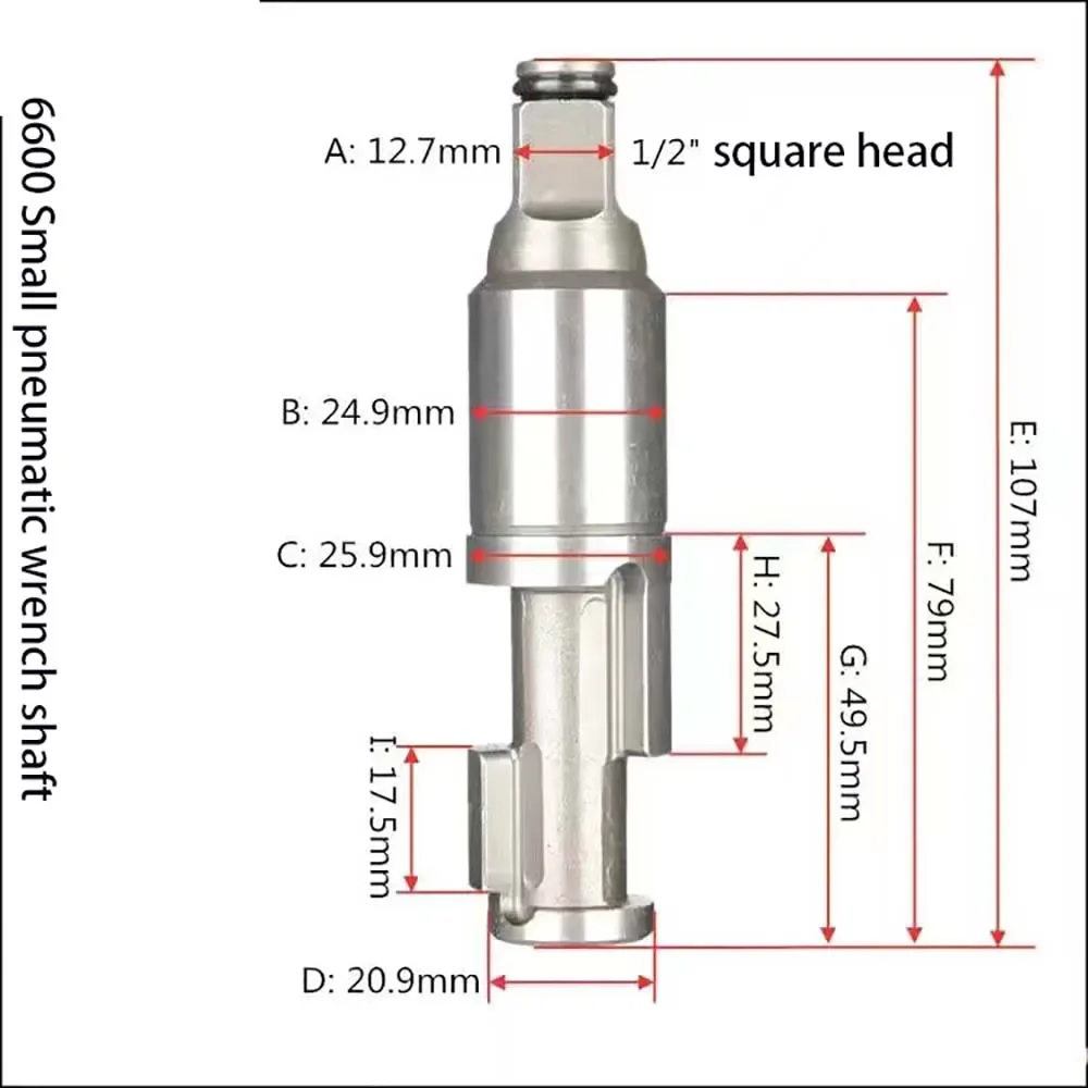 1PC 1/2 3/4 1" inch Pneumatic Tools Air Impact Wrench Anvil Driver spindle Axis Hammer block Repair Parts: Beige