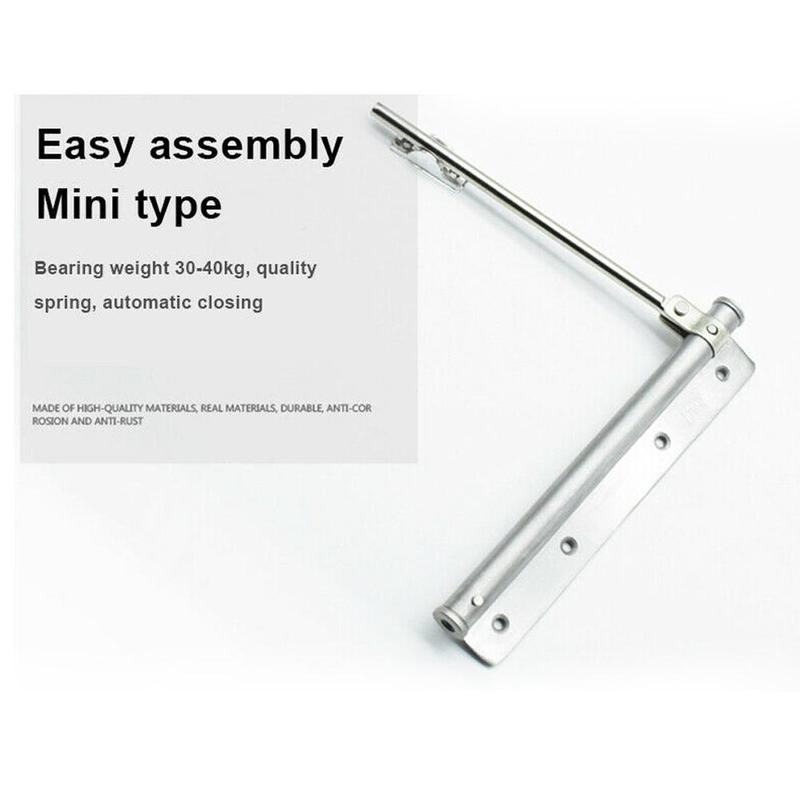 Stainless Steel Automatic Spring Latch Hinge Adjustable Closer Office Hardware Door For Home Furniture