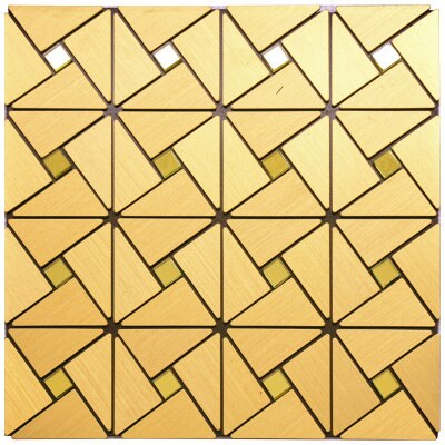 Selbst-adhesive Europäischen metall aluminium kunststoff panel mosaik fliesen TV hintergrund wand glas bar spiegel wohnzimmer 3D wand aufkleber: D