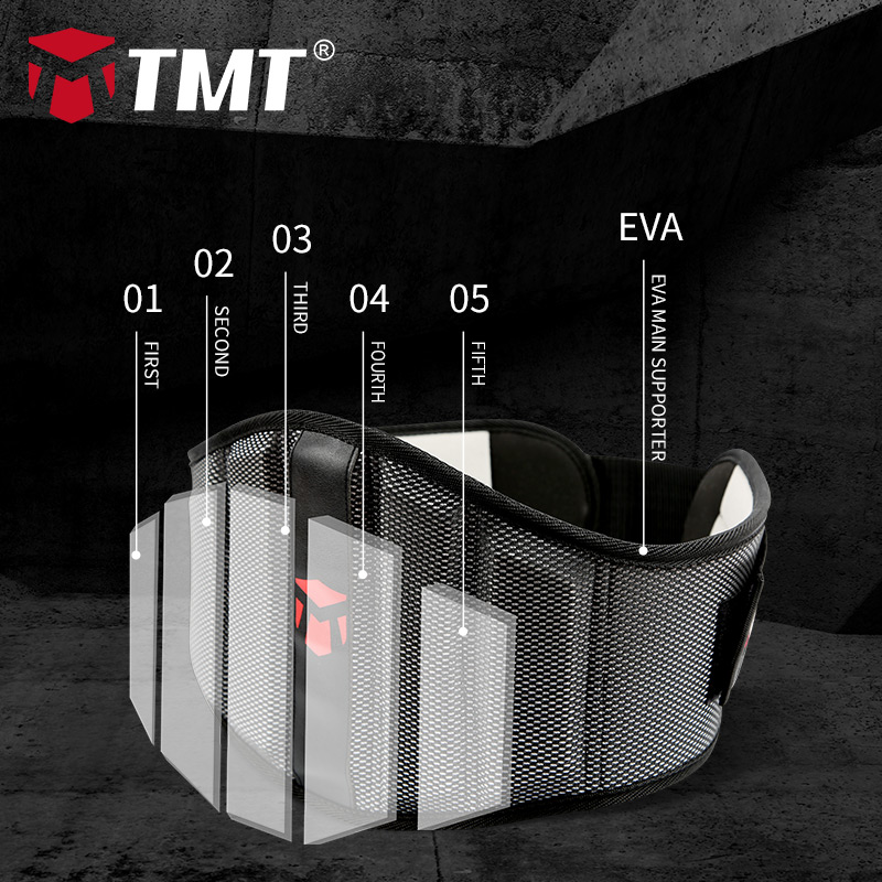 Guantes de gimnasio TMT, faja Lumbar para cintura, cinturón recortador de cintura, ejercicio Unisex, pérdida de peso, cinturón deportivo para el gimnasio ajustable