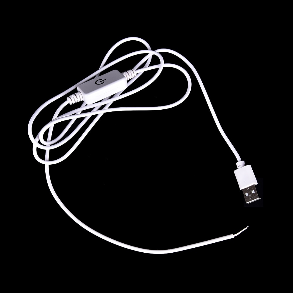 Hvid usb led lysdæmper berørt kontakt lysstyrkejustering til led strip lampe