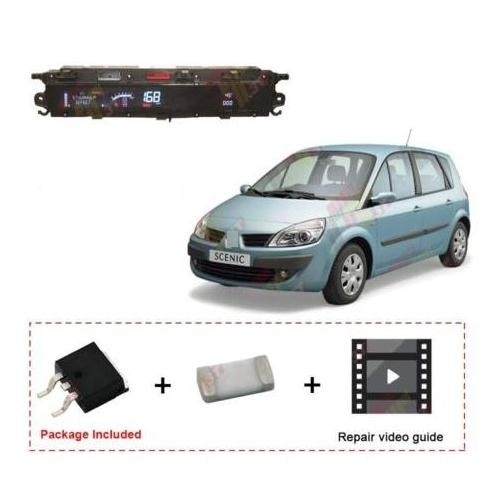 FOR Renault Scenic 2 Dash Instrument Cluster Digital LCD Display Mosfet Repair Kit
