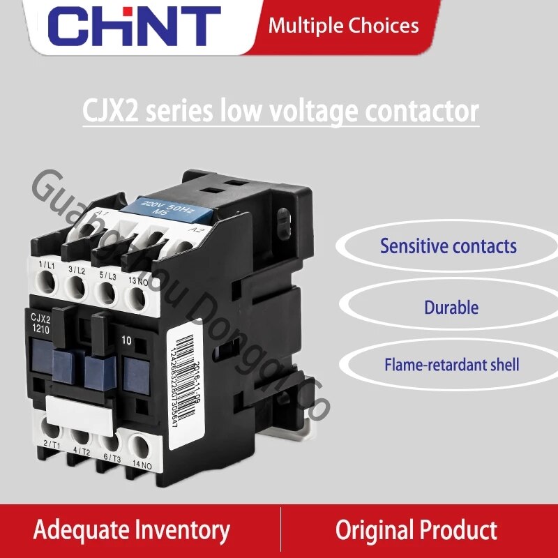 CHINT CJX2 LC1 AC Contactor Phase 3-Pole NO Coil V... – Grandado