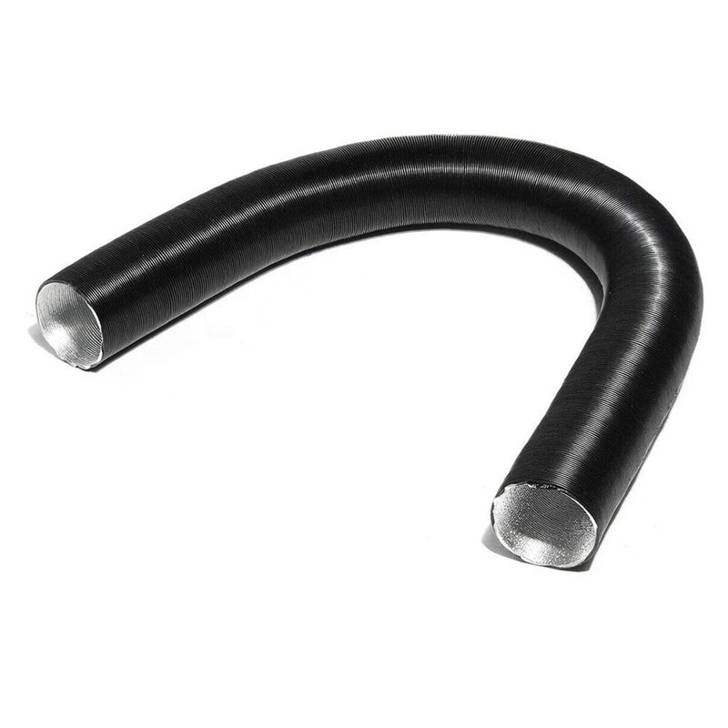 2 Stuks 60 Mm Aluminiumfolie Heater Slang Voorverwarmer Slang Voor 2000W Air Heater Outlet Auto Luchtkanaal Afvoer slang