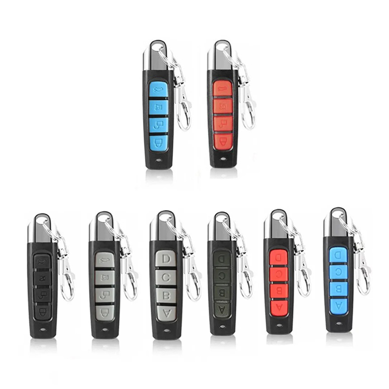 433MHZ 433.92mhz Afstandsbediening Garagepoort Deuropener Afstandsbediening Duplicator Clone Leren Rolling Code: Black