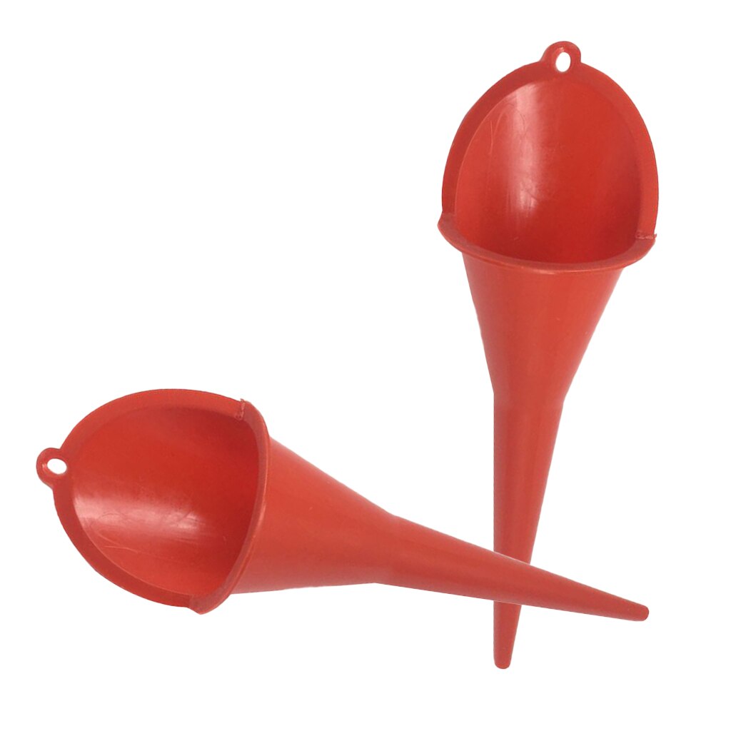 2x Long Neck Oil Filler Multi-use Fuel Filling Funnel For Oil Gas Lubricants