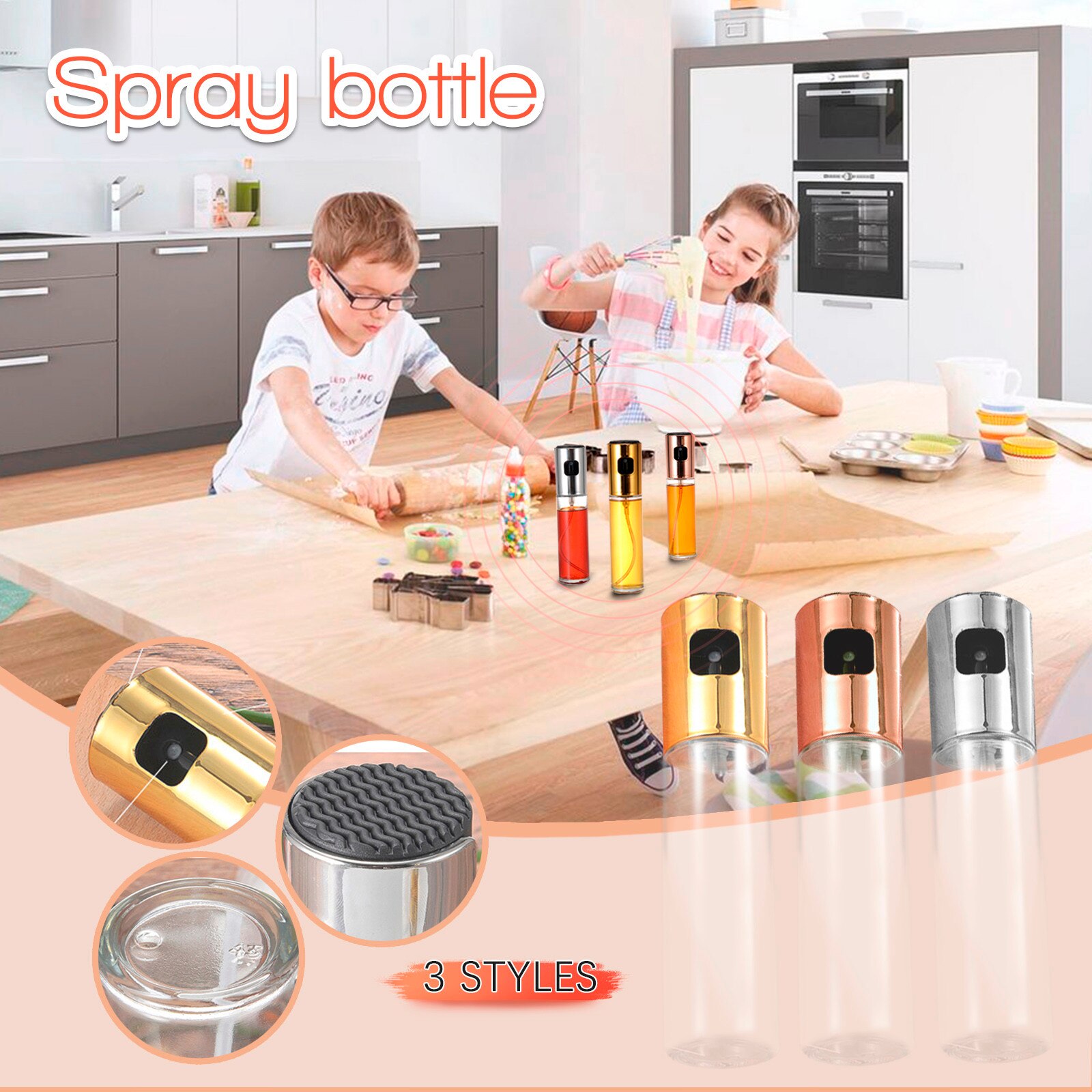 Bbq Bakken Olijfolie Spray Fles Olie Azijn Spray Flessen Water Pomp-Jus Boten Grill Bbq Spuit Bbq Keuken gereedschappen Salade #45