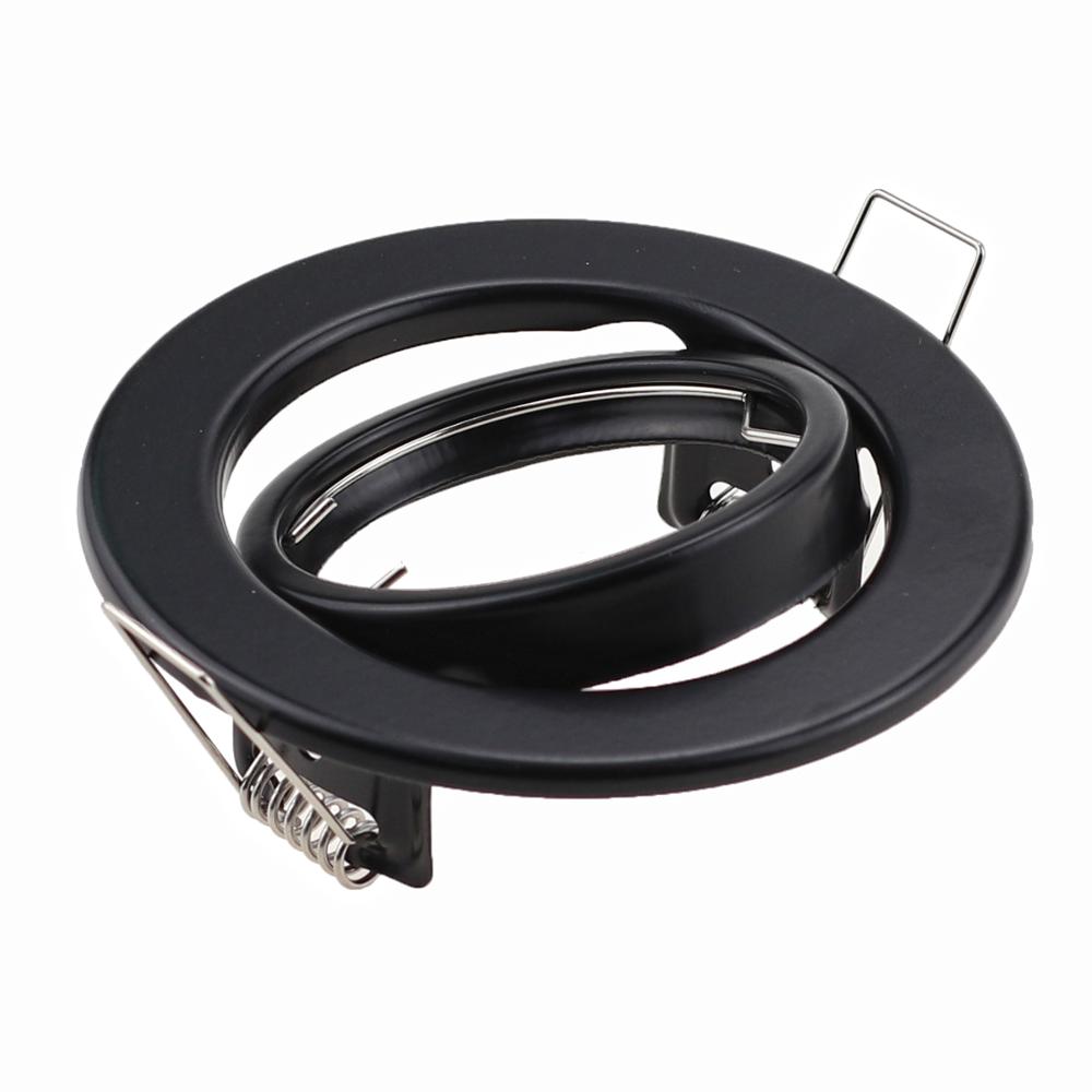 Ronde Verstelbare Verzonken Led Plafond Licht Frame Fitting Led Down Lichtpunt Voor MR16 GU10 Led Cup Bollen Houder dia50mm