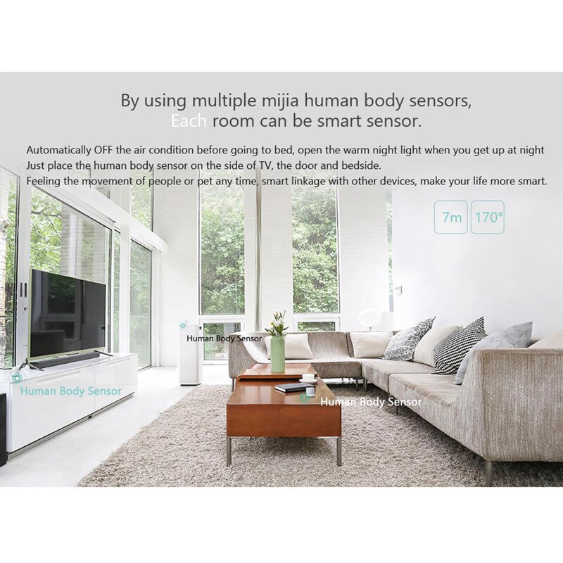 Xiaomi Human Body Sensor motion sensor Magnetic Smart Home Super Practical Device Accessories Smart Intelligent Device