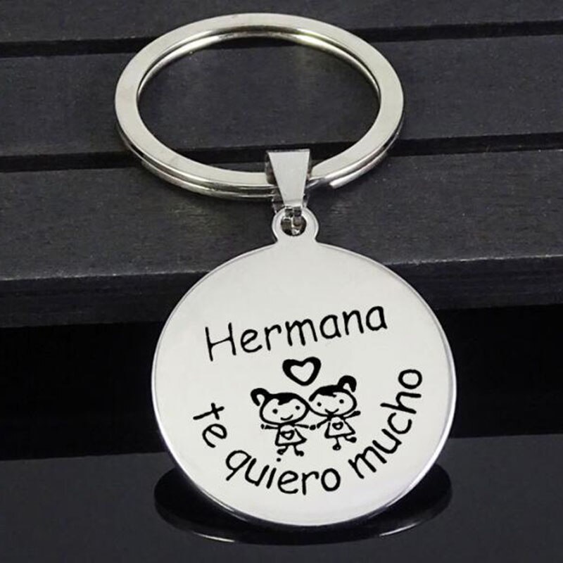 YGLCJ Send Girlfriends To Send Sisters Foreign Trade Hermana Te Quiero Mucho Spot Stainless Steel Jewelry: Default Title