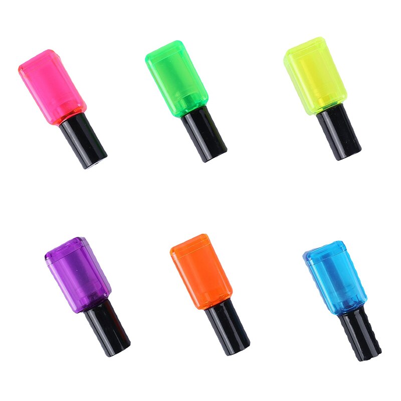 6 farbe/einstellen Nagel-polnischen Flasche bilden Textmarker Kreative Marker Stifte Schule Schreibwaren Tragbare Kunst Zeichnung Fluoreszierende Stift