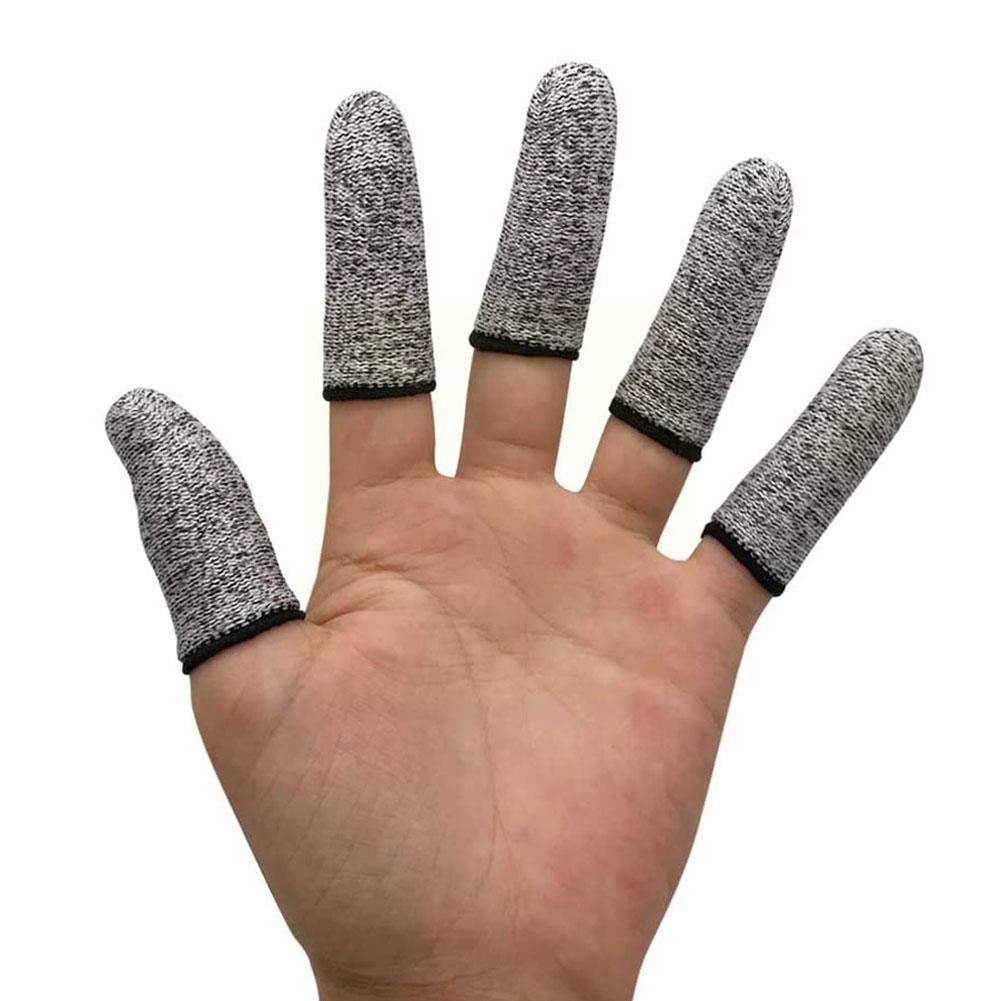 2 Pcs Of Anti-cut Finger Cots Cutting Vegetables Protect Picking Gloves Finger Home Finger Cover Tool Fingertip Kitchen Gad W0c0