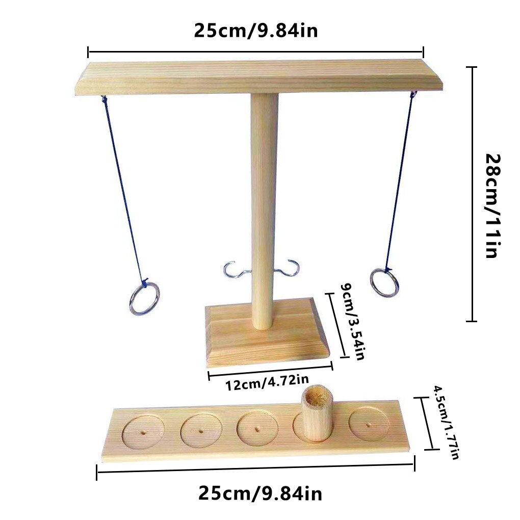 Partei Spielzeug Ring Werfen Spiele Freizeit Industriellen Stil Bar Trinken Shop Handgemachte Holz Ring Werfen Haken schnelllebigen Interaktive spiel