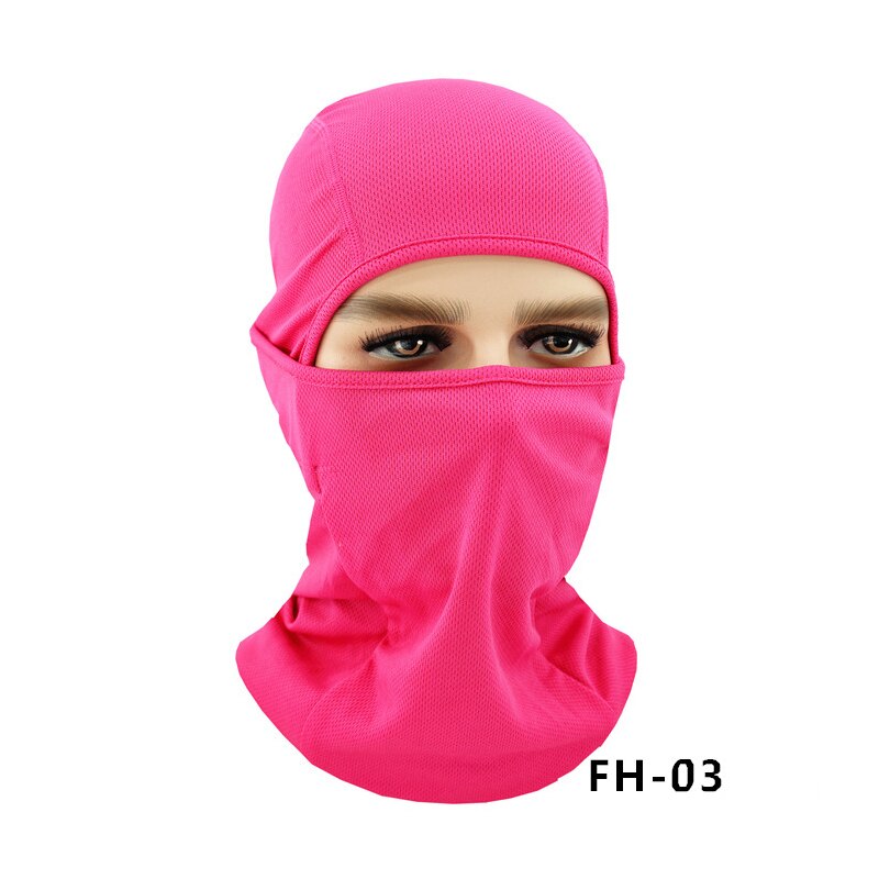 Gittergewebe Lycra Radfahren Maske voll Gesicht Schild Sport Lauf Jagd Fahrrad Schal Männer Frauen Hals Wärmer Sturmhaube Kopf Abdeckung Bandana MTB: Farbe 3