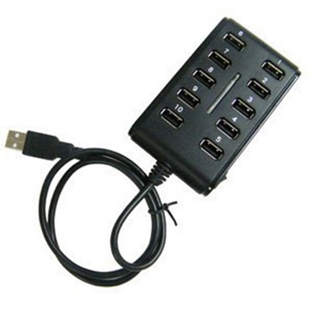 10 Port High Speed Extension Cable USB 2.0 Double Row Hub Adapter For Laptop PC USB Interface Device