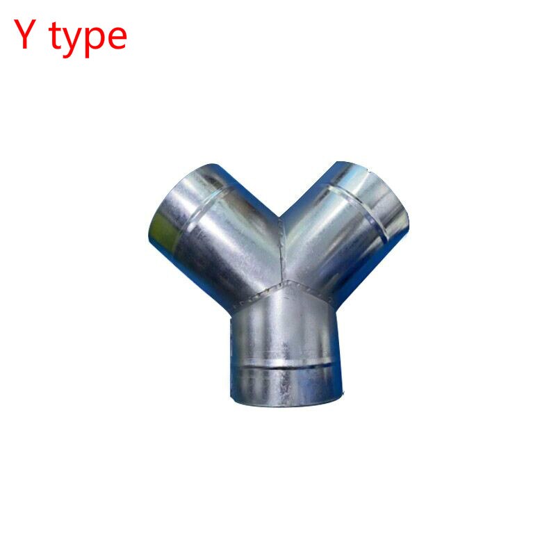 Tuuletuskanava ilmakanava t / y haaraliitin tuuletuskanava galvanoitu tuuletusputkiliittimet yksiseinä 125/200/250mm kanavalle: Y-tyyppi / 250mm