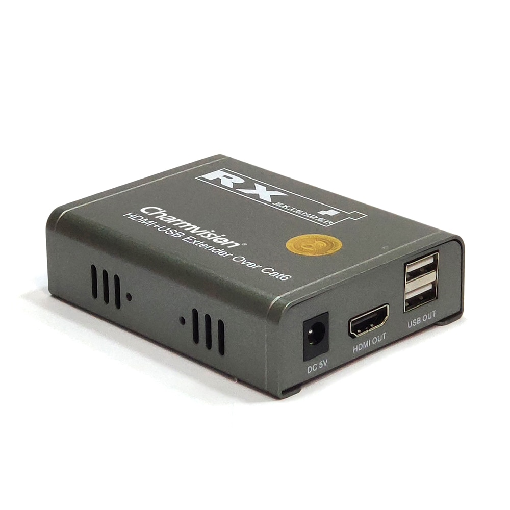 Charmvision EKU60H 60m 196ft USB K/M HDMI KVM Extender 1080P HD Audio Video Encoder Decoder over UTP STP CAT6 Cable PC DVR NVR