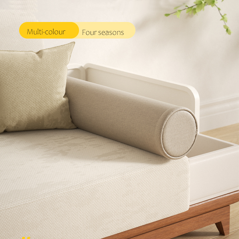 Cervical Neck Roll Pillow Cylinder Round Pillow Pain Relief Neck Pillows for Sleeping Support Removable Washable Cover 12x60cm