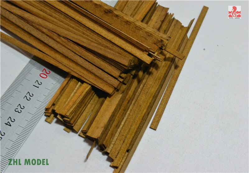 ZHL Golden Teak hout strips 0.5mm dikke 50 stuks model