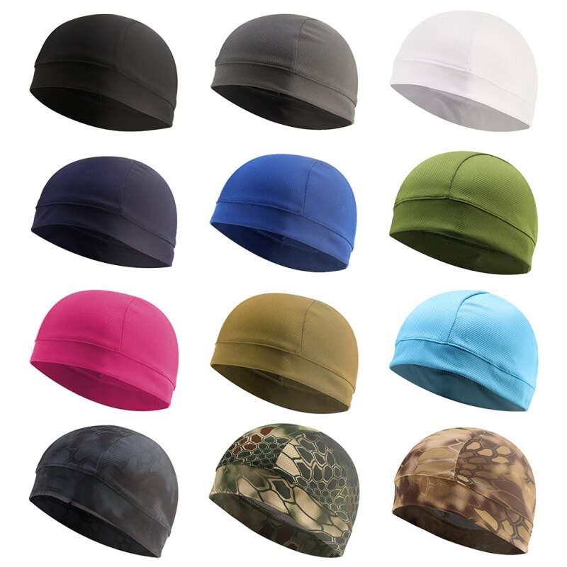 Quick Dry Helmet Cycling Cap Anti-UV Anti-Sweat Sports Hat Motorcycle Bike Riding Cycling Hat Unisex Inner Cap ZJ