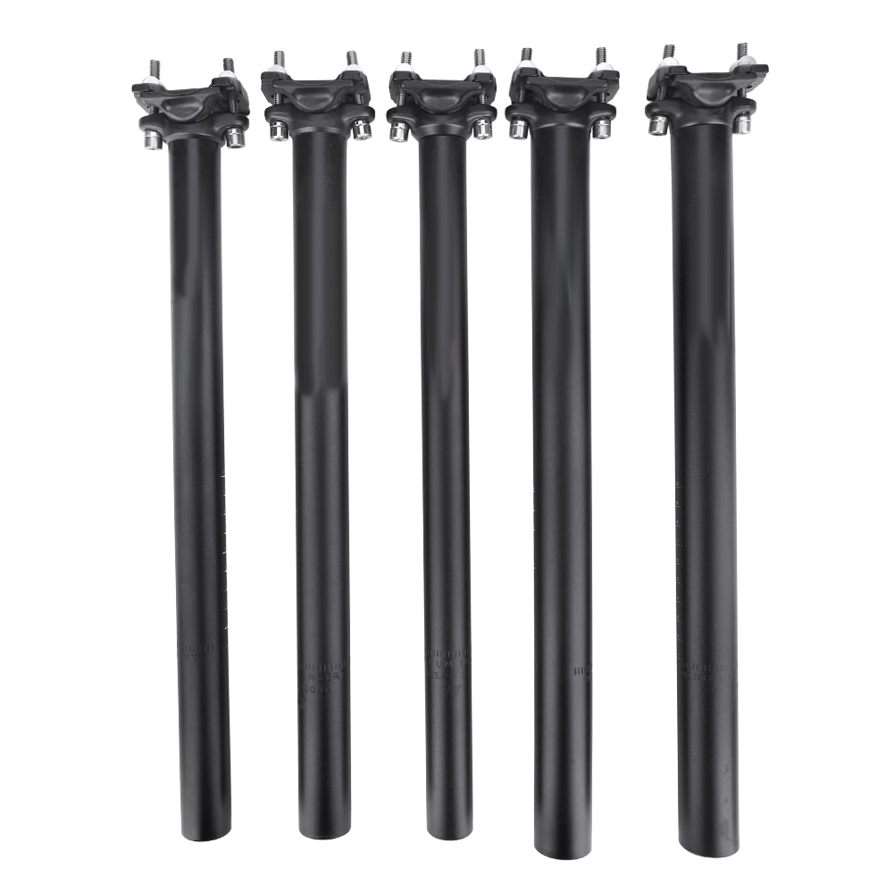 Tija de sillín de bicicleta tubo amortiguador, asiento de bicicleta de montaña y carretera, ángulo ajustable 25,4, 27,2, 28,6, 30,9x31,6mm