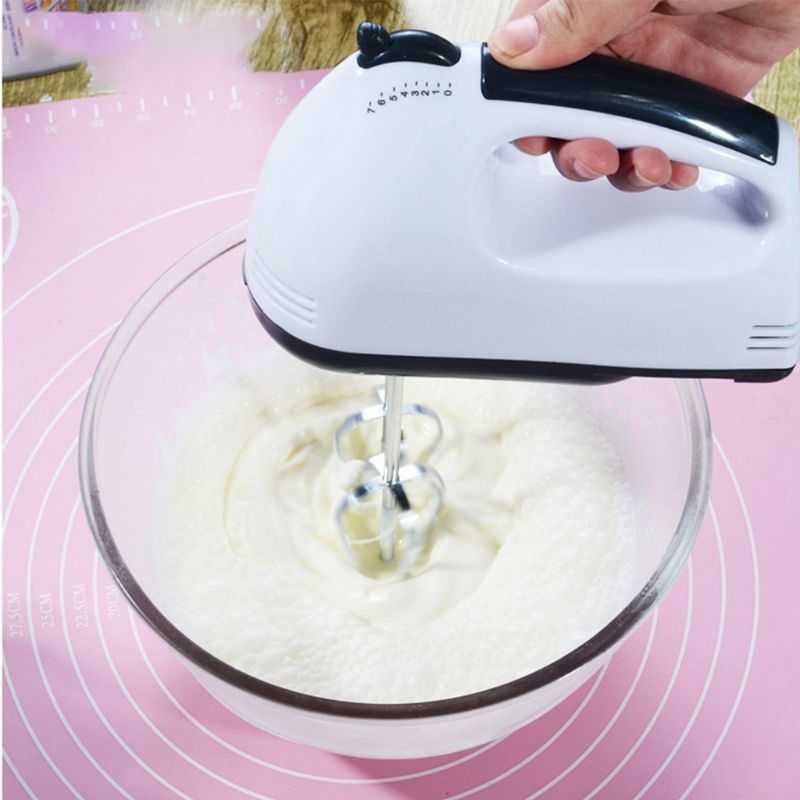 220V 7 Speed Automatic Electric Whisk Hand Food Mixer Handheld Flour Bread Egg Beater Stand Blender