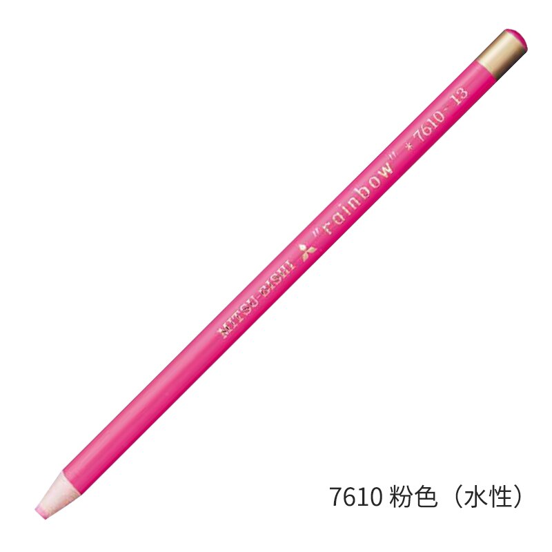 12 Pcs Japan Uni 7610 Regenboog Waterbasis Krijt Milieuvriendelijke Roll Papier Schilderen Mark Graffiti Art Supply Multicolor Optionele: 12pcs Pink